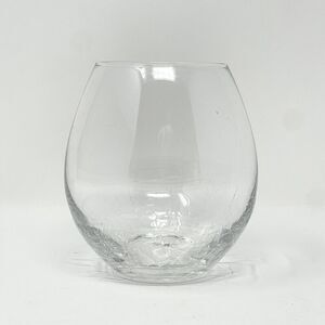Pier 1 One Imports Stemless Wine Crackle Glass Clear Colorless Replacement